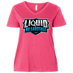 3807  Ladies' Curvy V-Neck T-Shirt - Liquid Hydration Gear