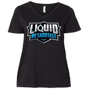 3807  Ladies' Curvy V-Neck T-Shirt - Liquid Hydration Gear