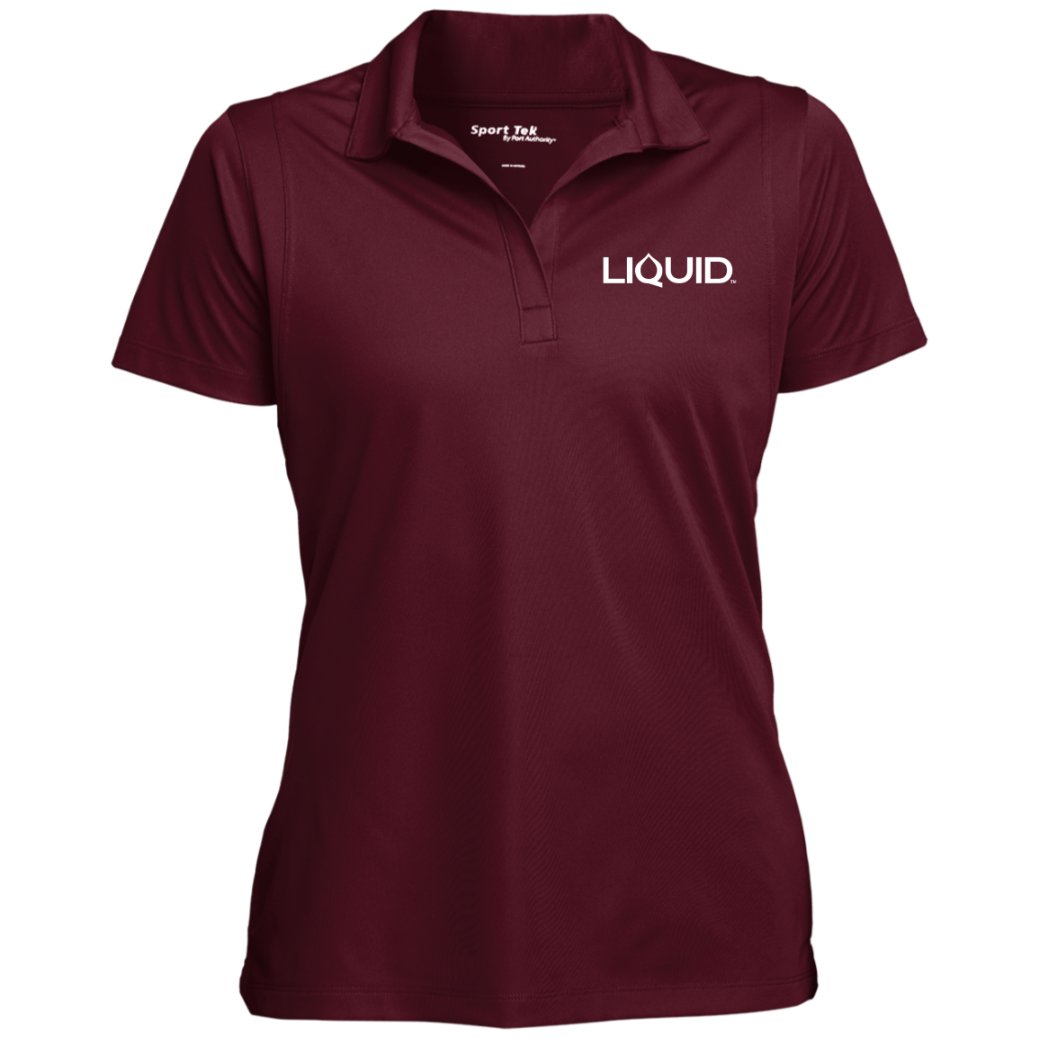 LST650 Women's Micropique Tag-Free Flat-Knit Collar Polo - Liquid Hydration Gear