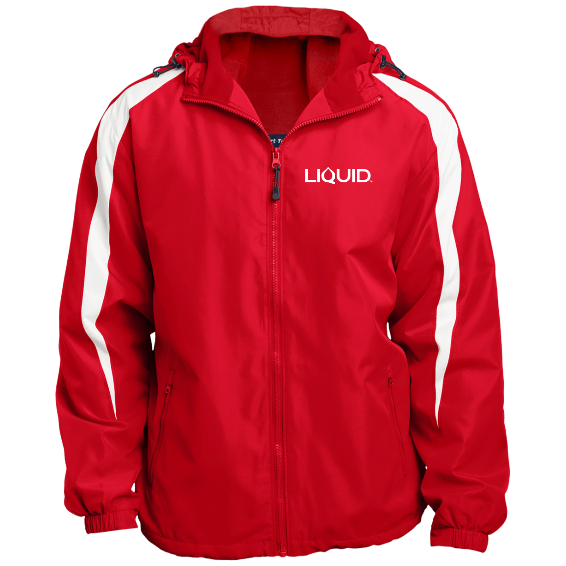 JST81 Fleece Lined Colorblocked Hooded Jacket - Liquid Hydration Gear